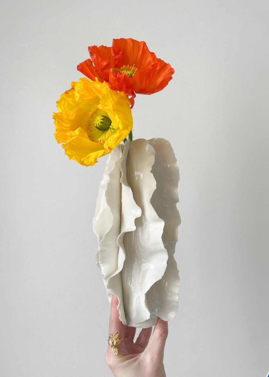 Vase Athéna blanc
