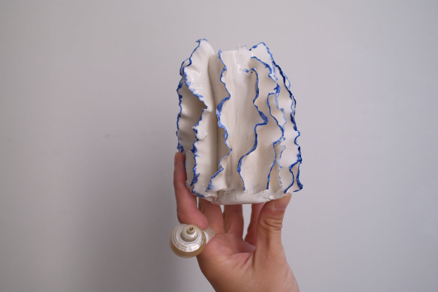 Petit Vase Athéna liseré 💙