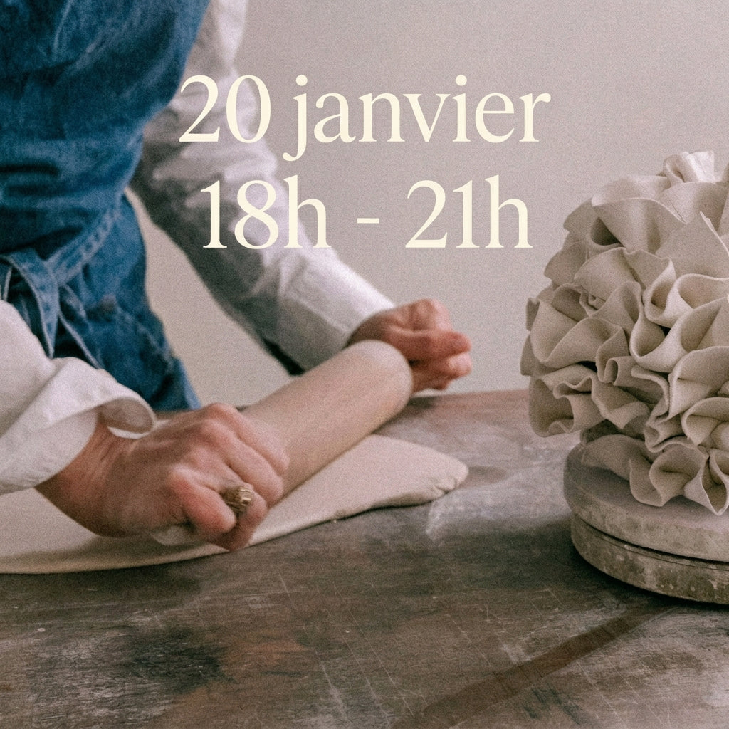 Initiation au modelage de la porcelaine - 3 heures à l’atelier - Mercredi 20 Janvier 2027
