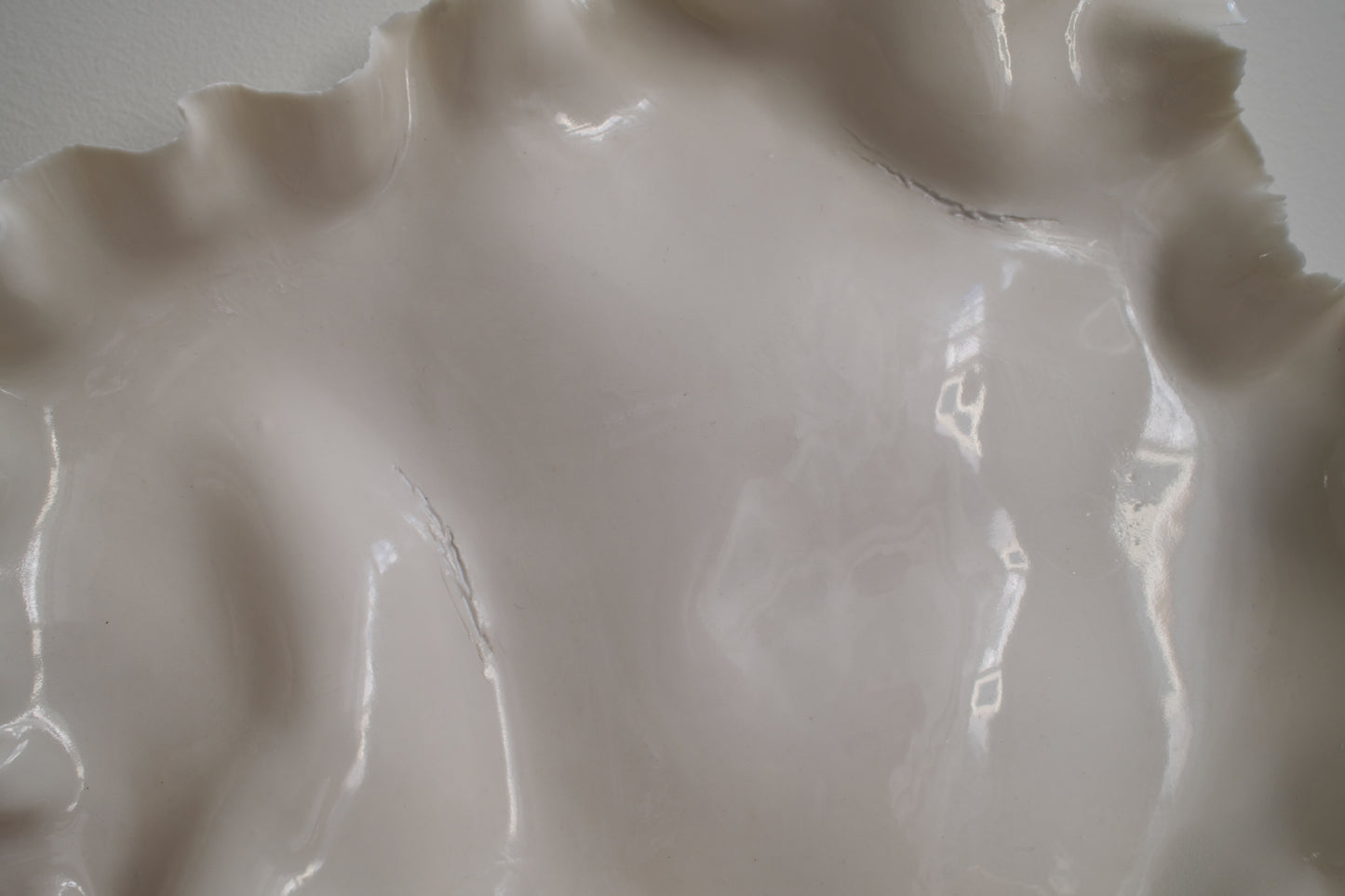 Grande coupelle Pavlova plate  - Vide atelier