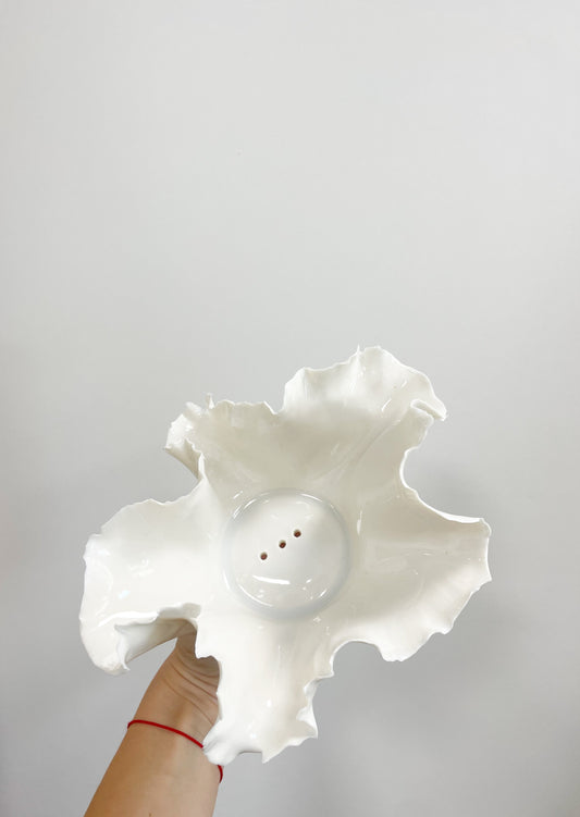 Porte-Éponge/Pot de Fleurs en Porcelaine Pavlova