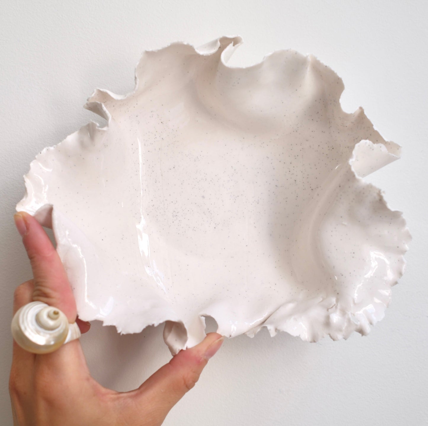 Coupelle Pavlova avec du sable volcanique
