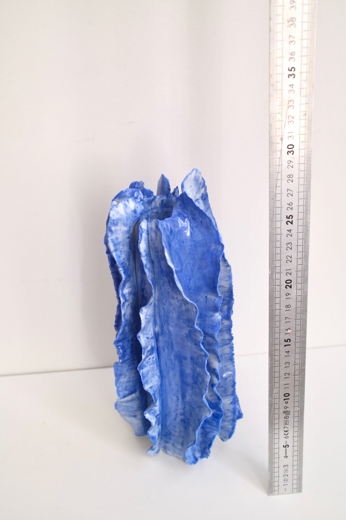 Vase Athéna bleu égée émail unique