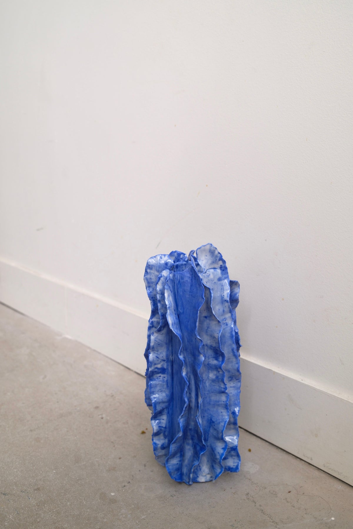 Vase Athéna bleu égée émail unique