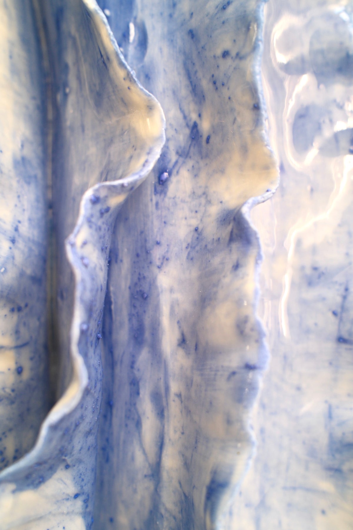 Vase Athéna bleu égée émail unique