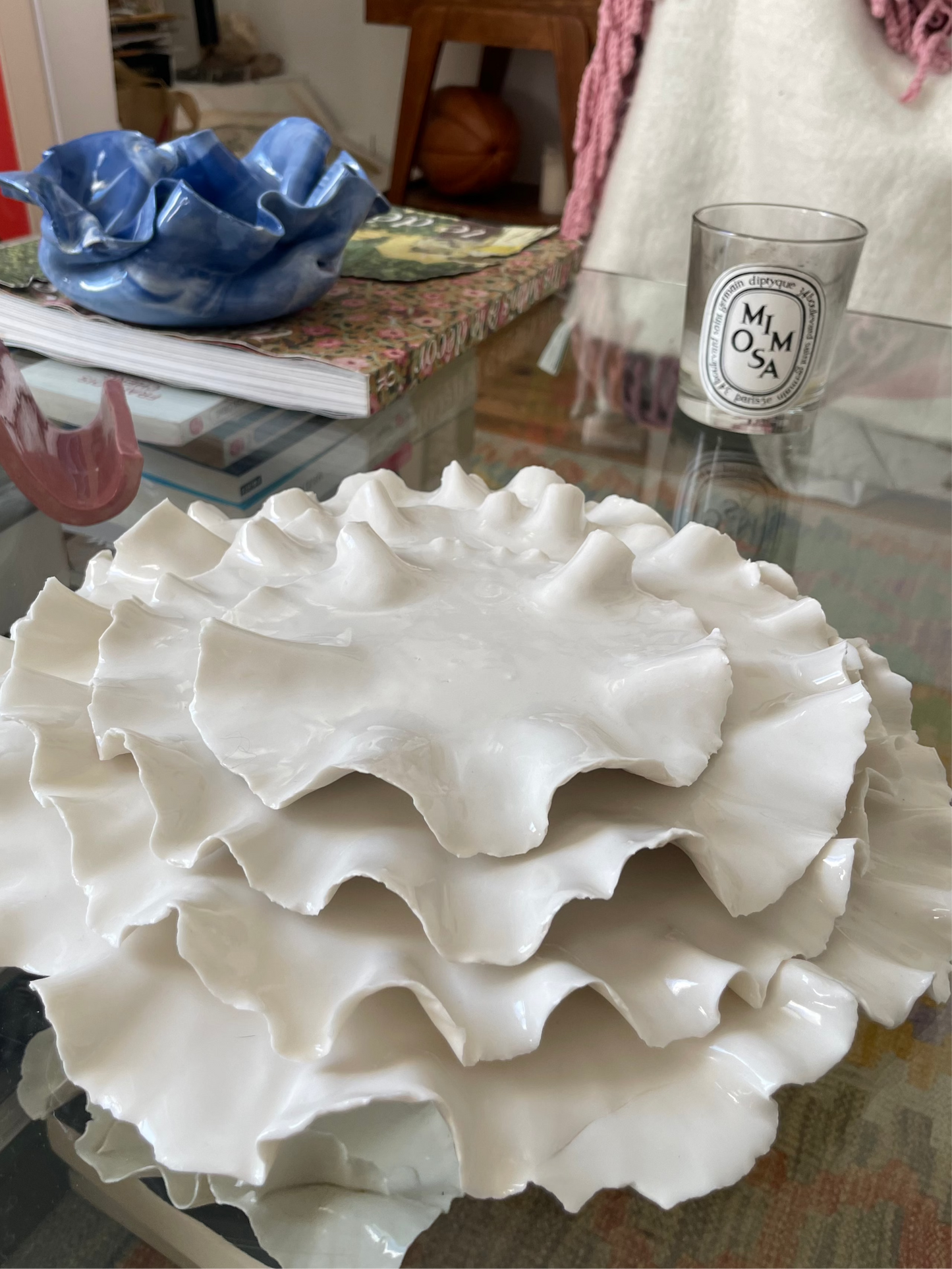 Assiettes Pavlova en porcelaine