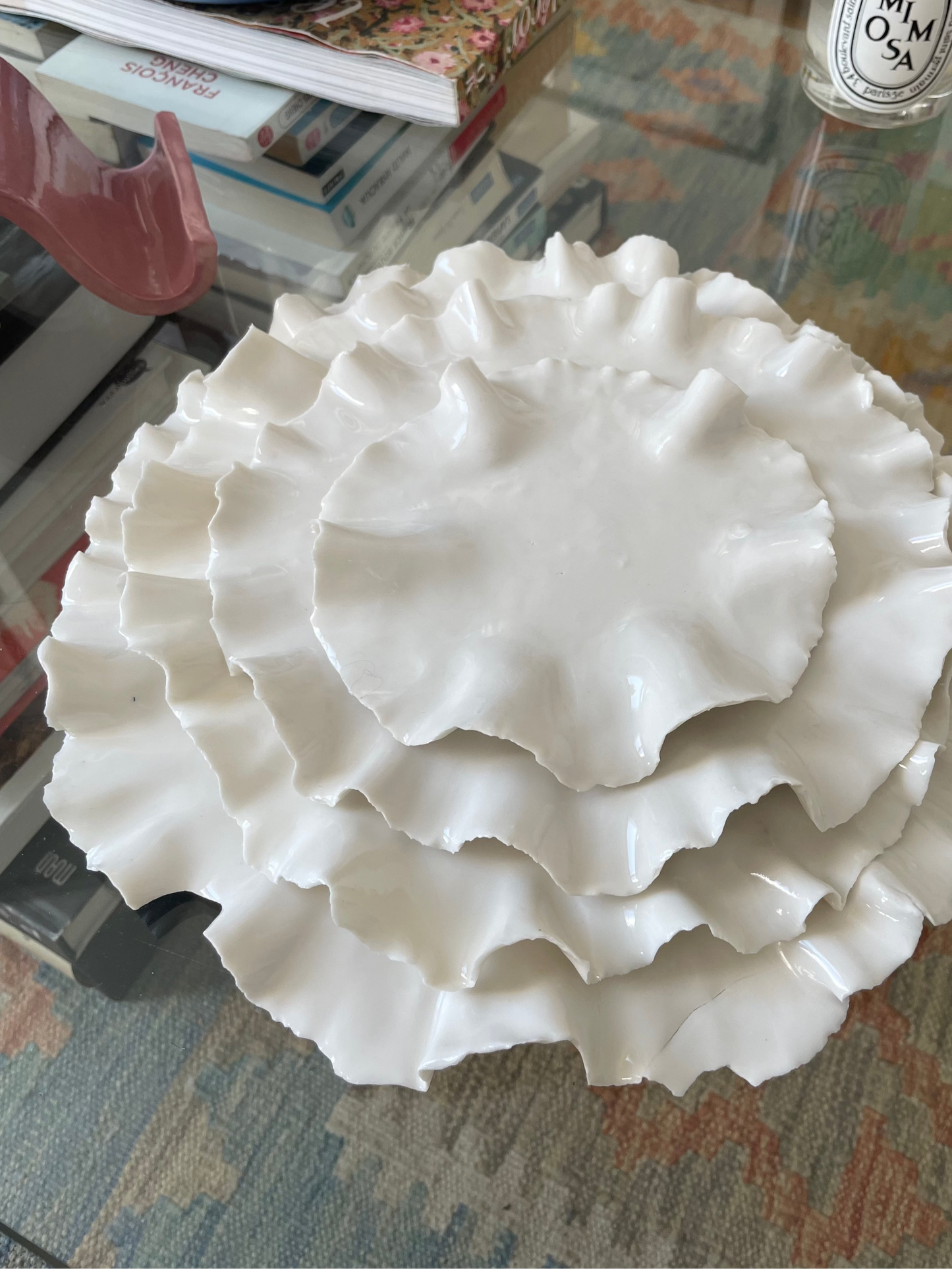 Assiettes Pavlova en porcelaine